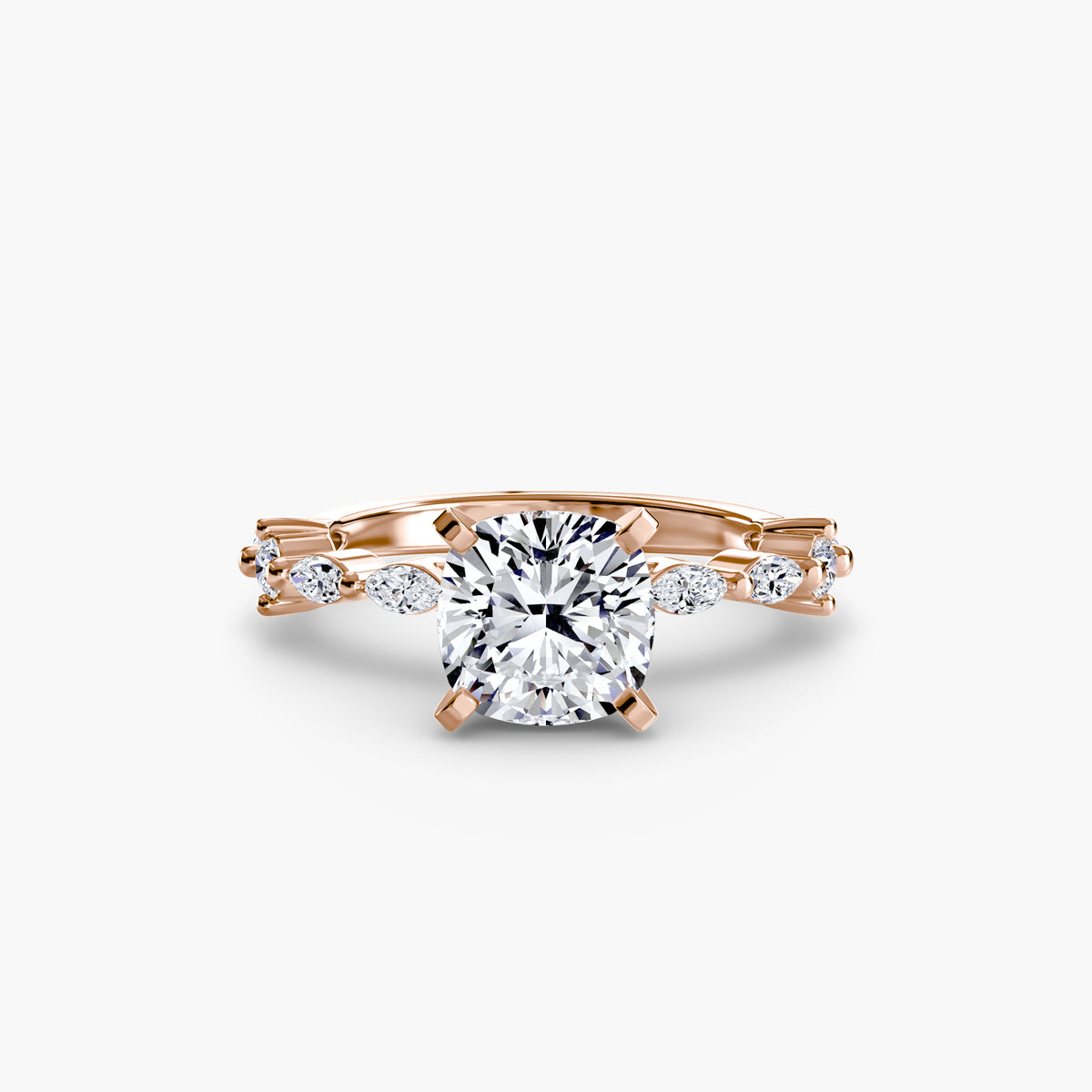 Solitaire with Eternity Pavé