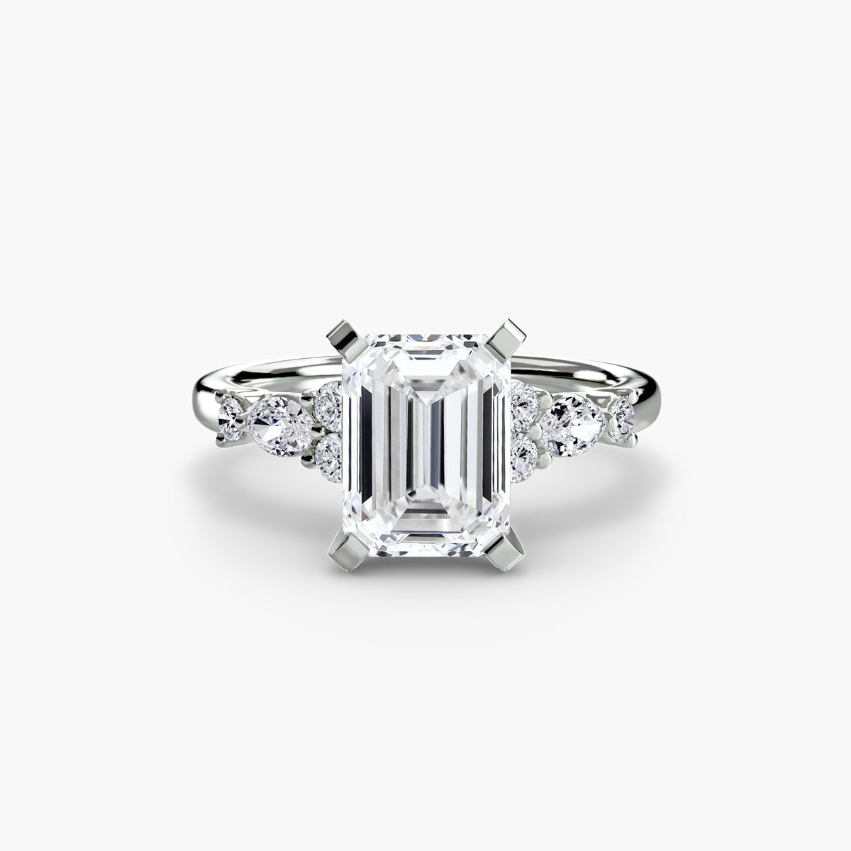 The Floral Accent Solitaire