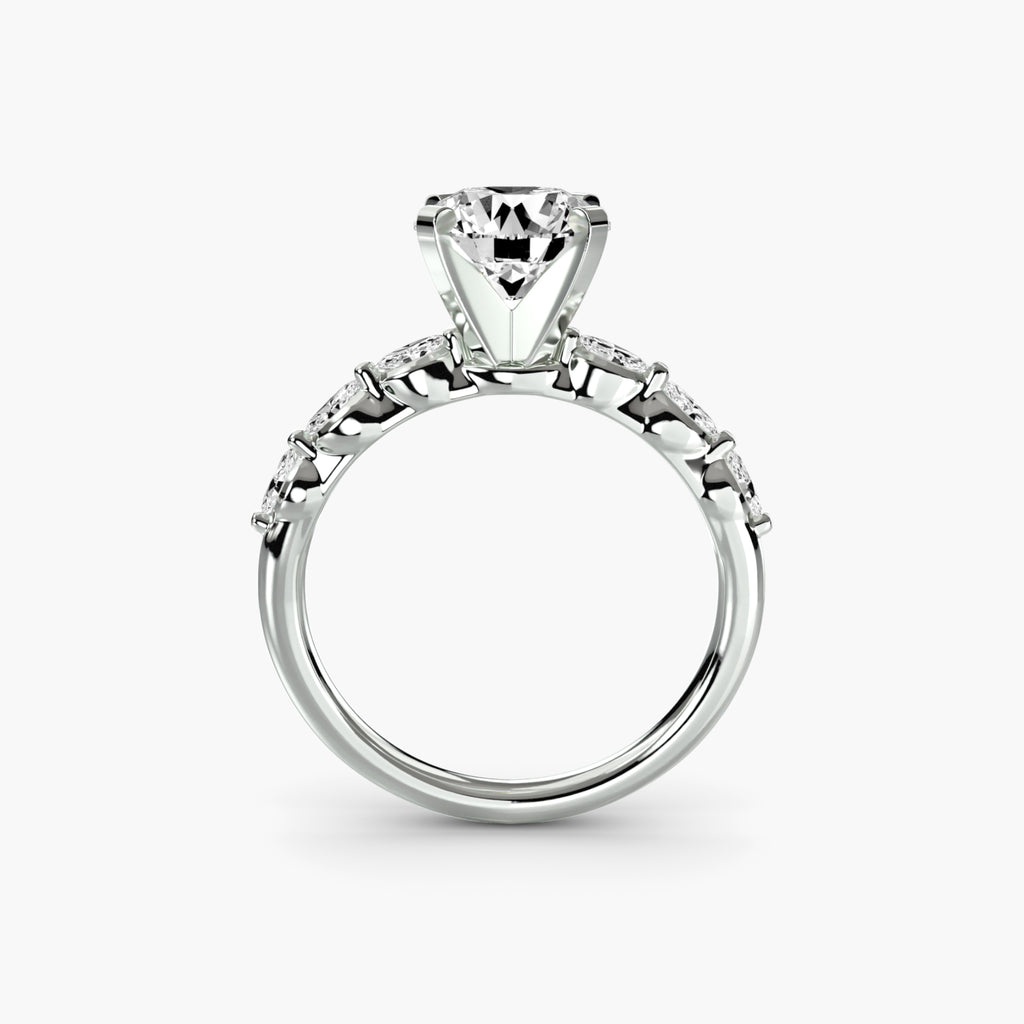 The Floral Accent Solitaire