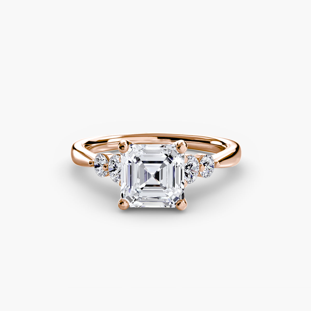 Solitaire with Shoulder Accents 2