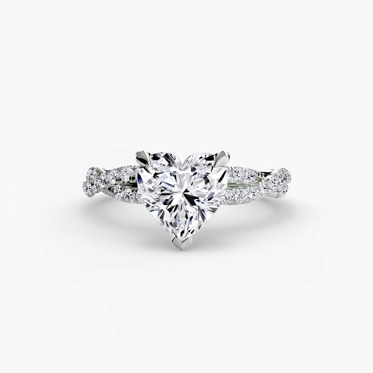 The Twisted Pavé Solitaire