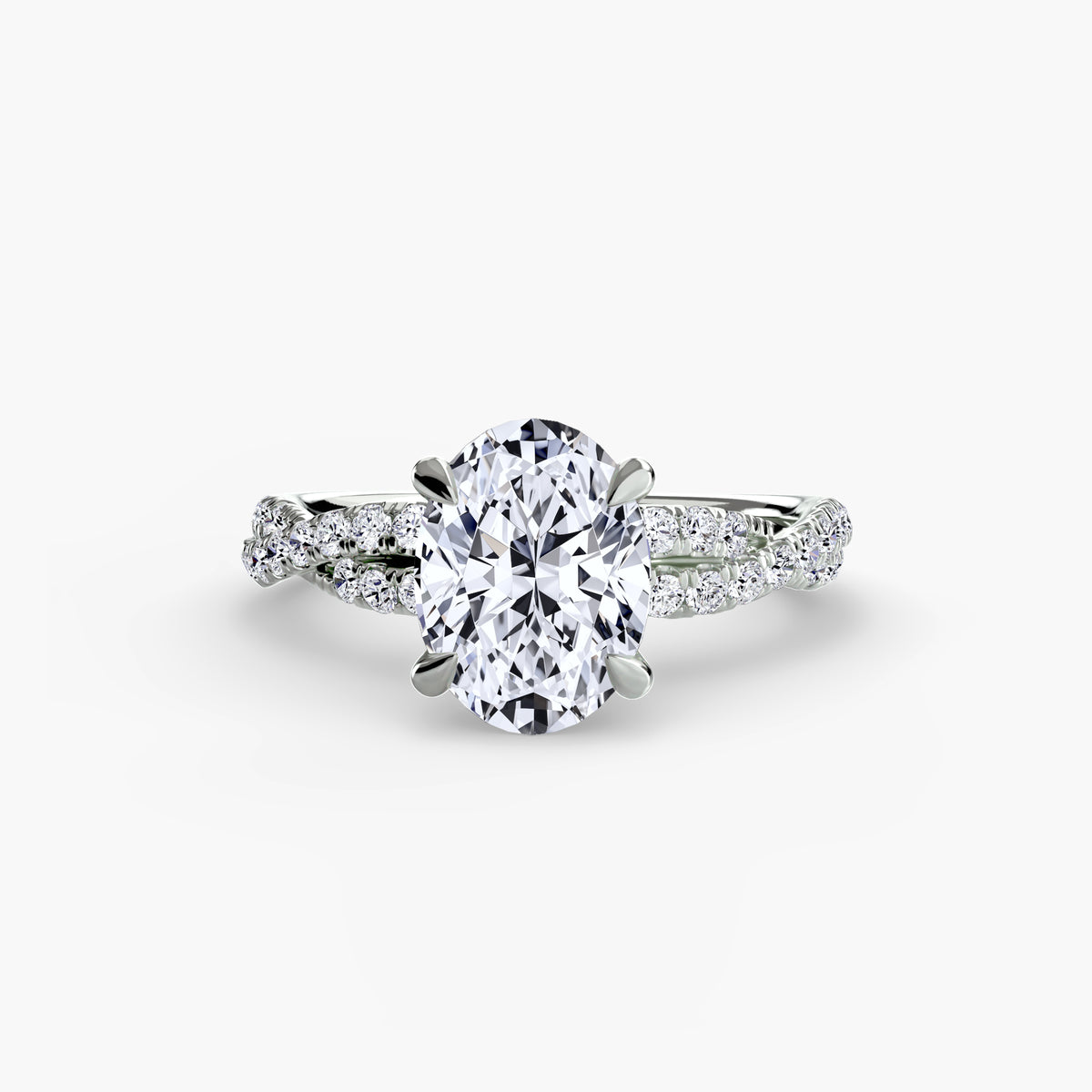 The Twisted Pavé Solitaire