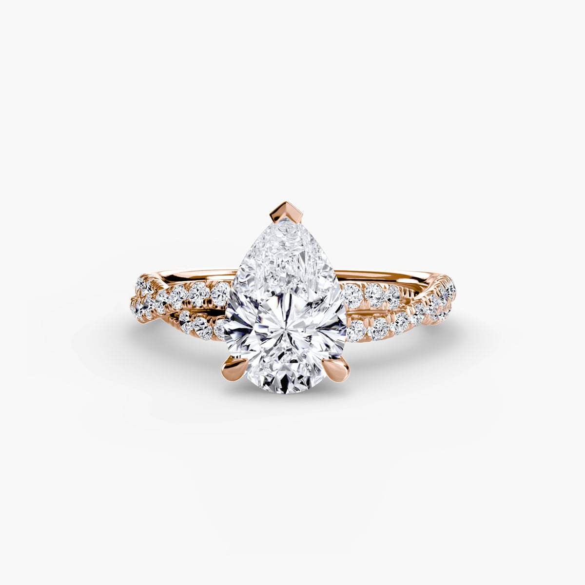 The Twisted Pavé Solitaire