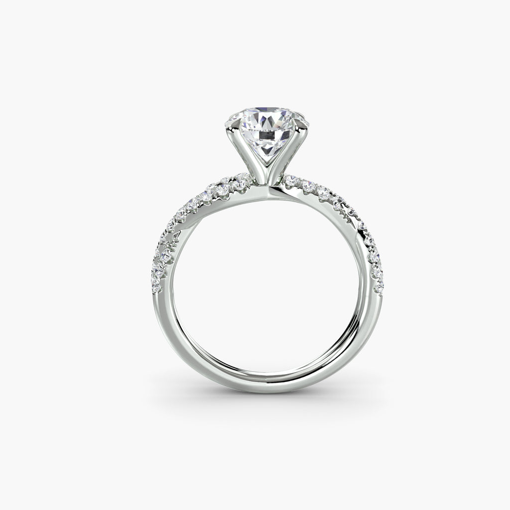 The Twisted Pavé Solitaire